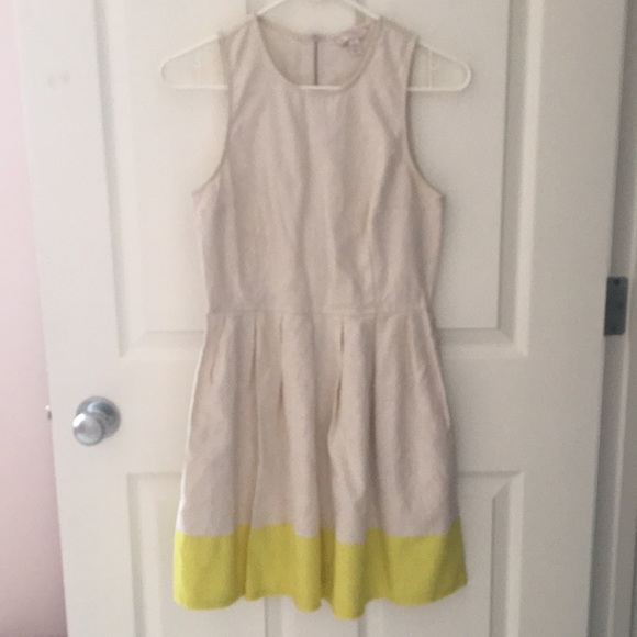 GAP Linen Colour Block Dress - Picture 1 of 2